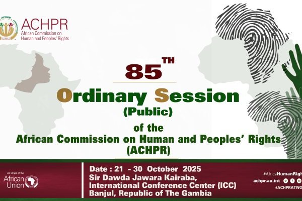 Déclaration conjointe CACIT-OTM-OMCT à la 85ème session ordinaire de la Commission Africaine des Droits de l'Homme et des Peuples (CADHP). 