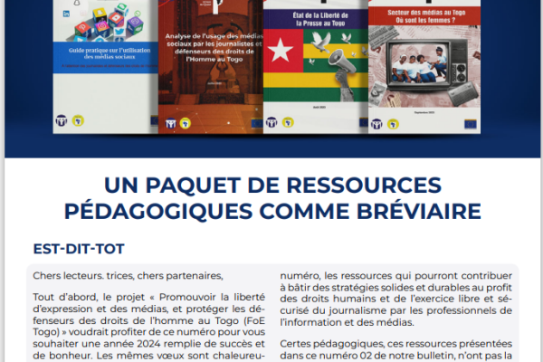 OTM INFOS : Numéro 01- Janvier 2024